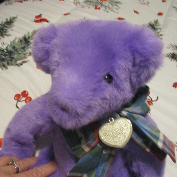 Victoria's Secret Gund Purple Bear 1992 Vintage Rare - Picture 1 of 5